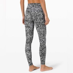 NWT Lululemon Align High Rise Pant 28” Urban Block Ice Grey Black